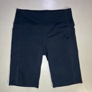 Skechers Womens Workout Shorts Black with Pockets Size L